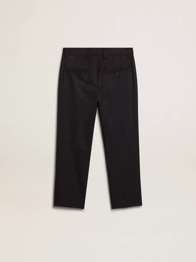 Jungenhose aus dunkelblauer Wolle