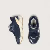 Junior Lightstar aus blauem Leder und Mesh mit grauem Lederstern
