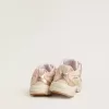 Junior Lightstar aus rosa Leder und Mesh mit rosa Lederstern