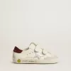 Junior Old School mit silbernem Metallic-Lederstern und violettem Wildleder-Fersenlasche Junior Old School mit silbernem Metallic-Lederstern und violettem Wildleder-Fersenlasche