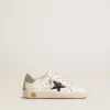 Junior Super-Star aus Leder mit Glitzerstern und Fersenlasche