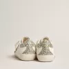Junior Super-Star aus Leder mit Glitzerstern und Fersenlasche