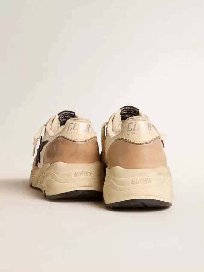 Laufsohle aus Nylon und Nubuk mit dunkelblauem Wildlederstern