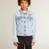 Leichte Jeansjacke mit Stickerei