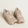 Lightstar für Damen mit Obermaterial aus rosa Leder und Mesh und rosa Stern