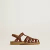 Maxime Junior Sandalen aus braunem Leder