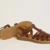 Maxime Junior Sandalen aus braunem Leder