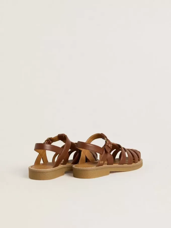 Maxime Junior Sandalen aus braunem Leder
