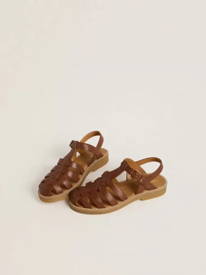 Maxime Young Sandalen aus braunem Leder Maxime Young Sandalen aus braunem Leder
