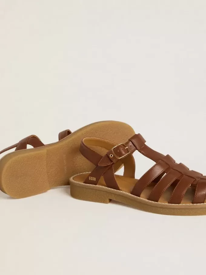 Maxime Young Sandalen aus braunem Leder Maxime Young Sandalen aus braunem Leder
