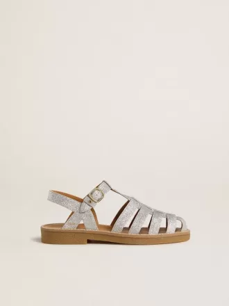 Maxime Young Sandalen in Silber mit Mikroglitter