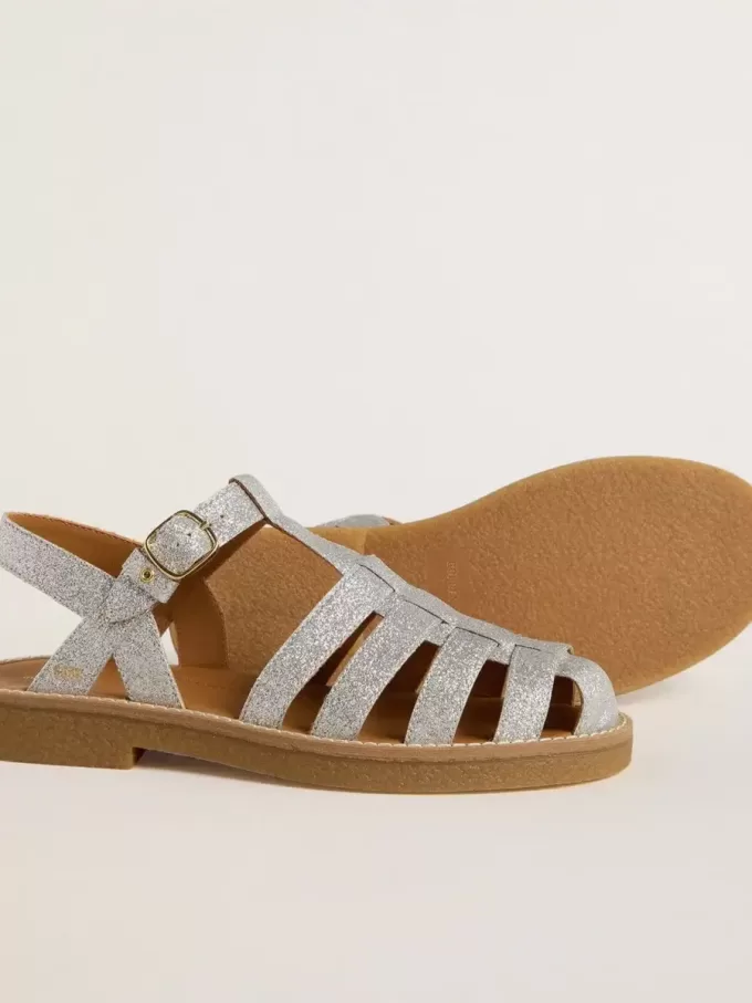 Maxime Young Sandalen in Silber mit Mikroglitter Maxime Young Sandalen in Silber mit Mikroglitter
