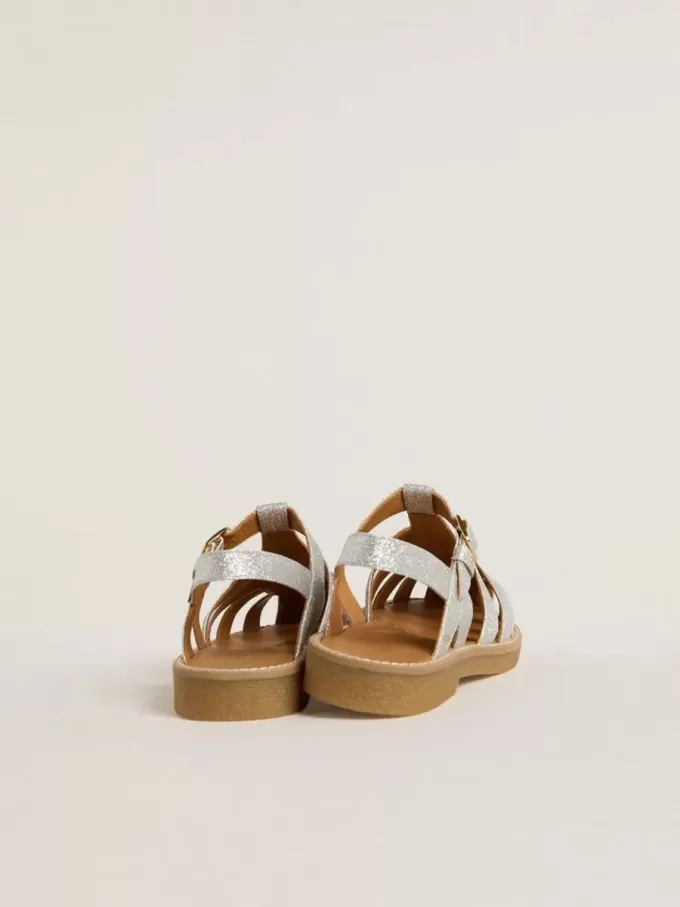 Maxime Young Sandalen in Silber mit Mikroglitter Maxime Young Sandalen in Silber mit Mikroglitter