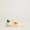 May Teen aus Nubukleder mit orangefarbenem Stern und blauer Fersenlasche