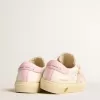 May Teen aus weißem und rosa Leder mit rosa Lederstern
