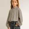 Mädchen-Poloshirt mit geometrischem Print Mädchen-Poloshirt mit geometrischem Print