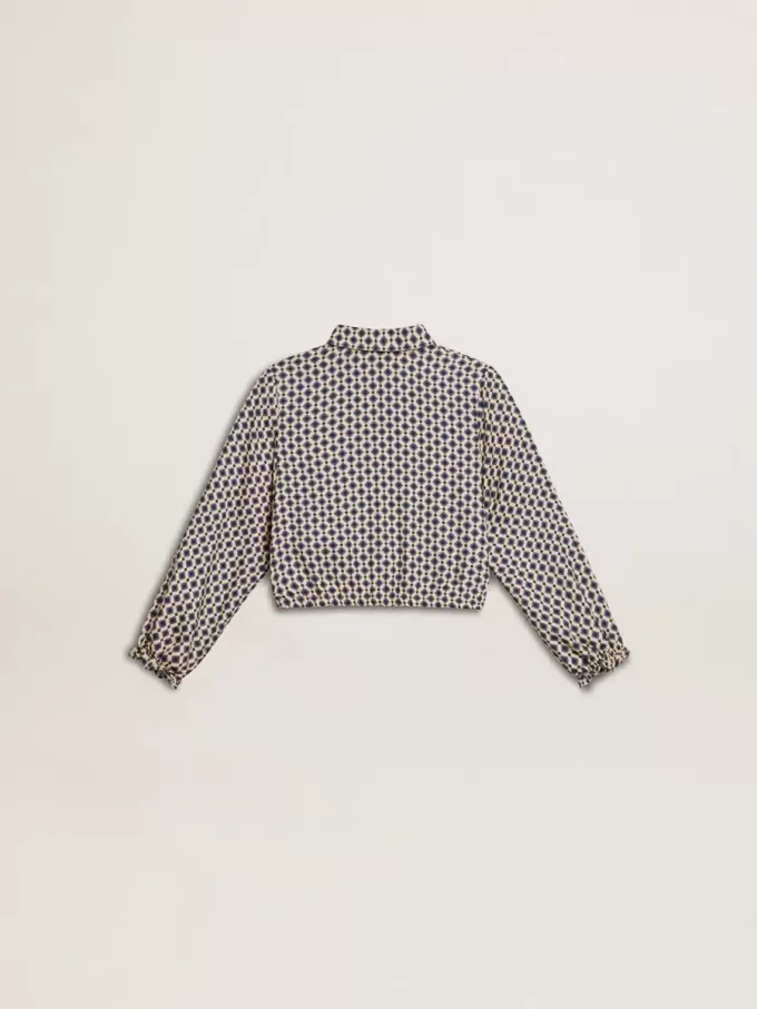Mädchen-Poloshirt mit geometrischem Print Mädchen-Poloshirt mit geometrischem Print