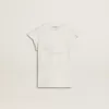 Mädchen-T-Shirt mit Rüschenärmeln, Schriftzug und Stickerei