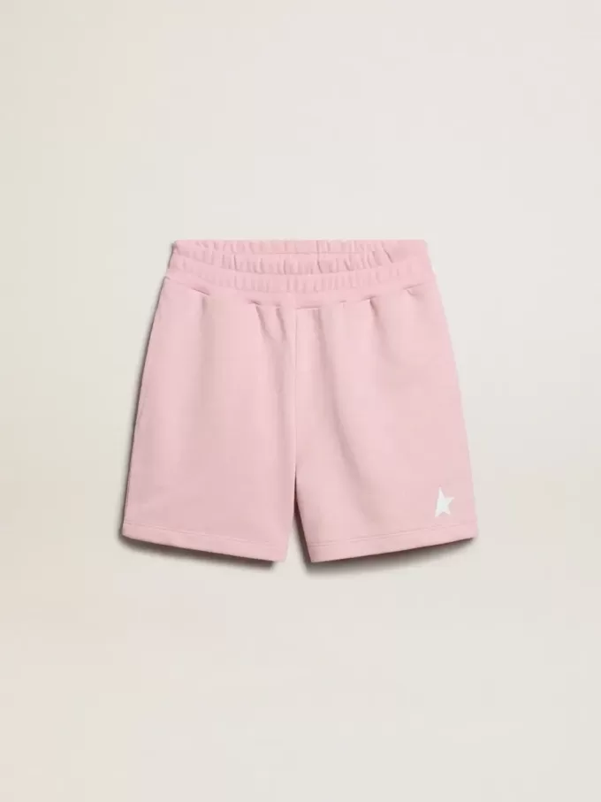Mädchenshorts in Rosa mit weißem Stern