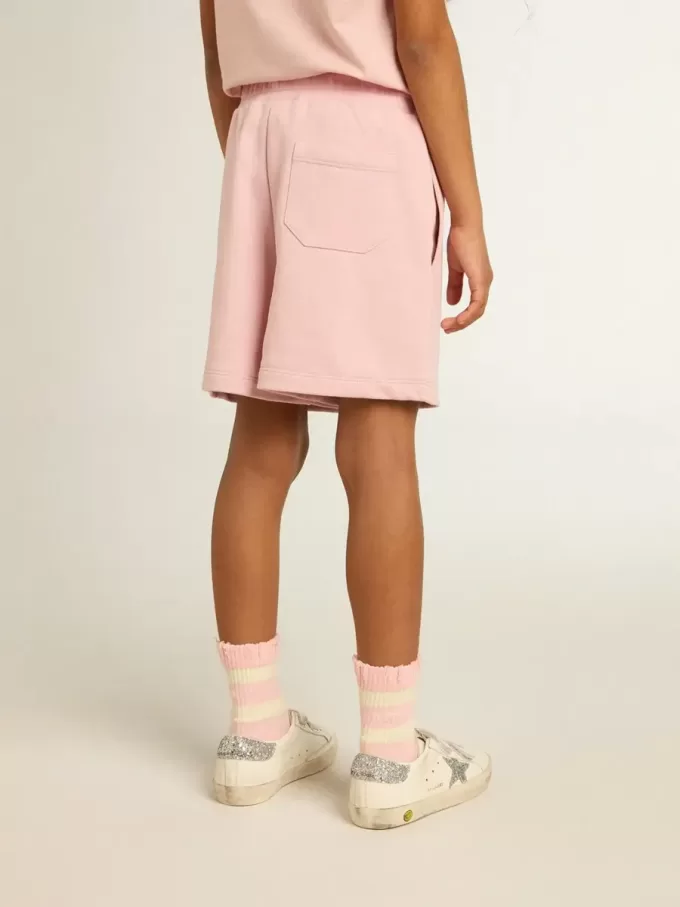 Mädchenshorts in Rosa mit weißem Stern