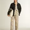 Mehrfarbige Jogginghose für Damen mit Blumenprint