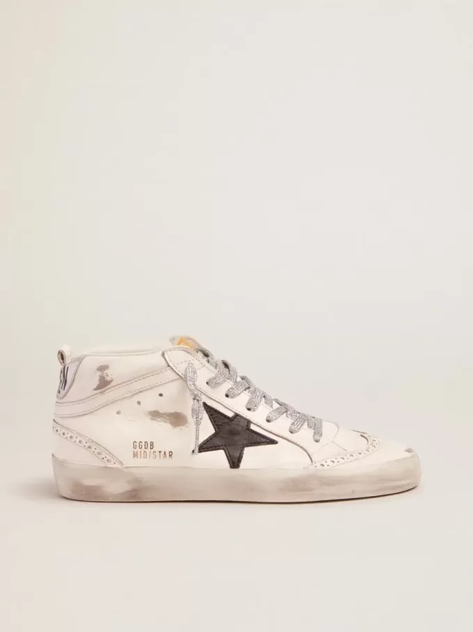 Mid Star für Damen mit laminierter Fersenlasche und Glitzerschnürsenkeln Mid Star für Damen mit laminierter Fersenlasche und Glitzerschnürsenkeln