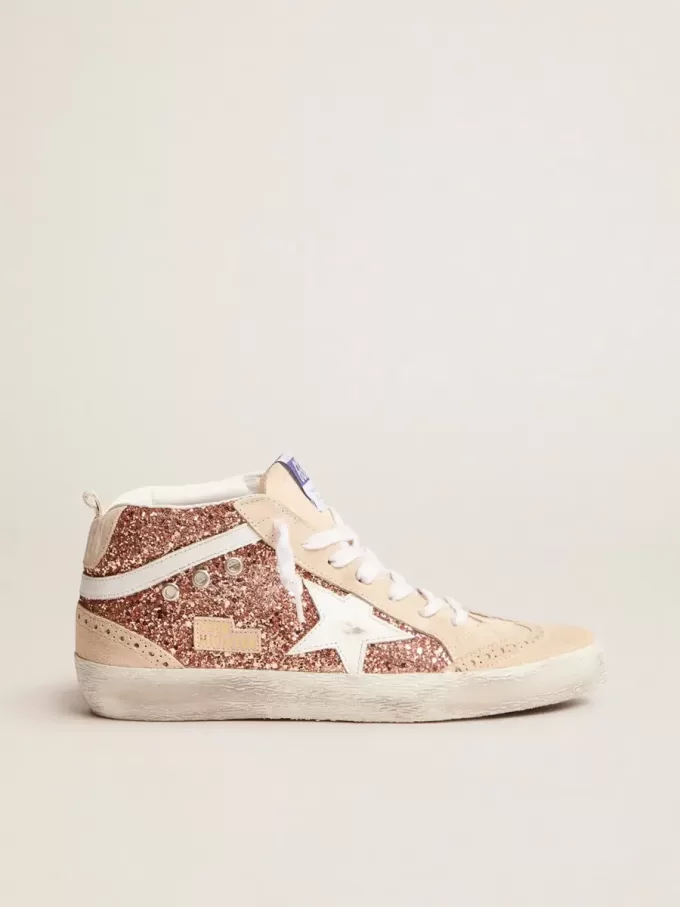 Mid Star für Damen mit rosa Glitzer