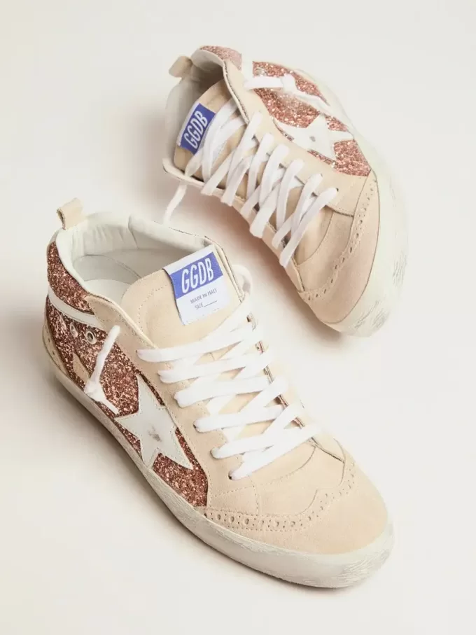 Mid Star für Damen mit rosa Glitzer