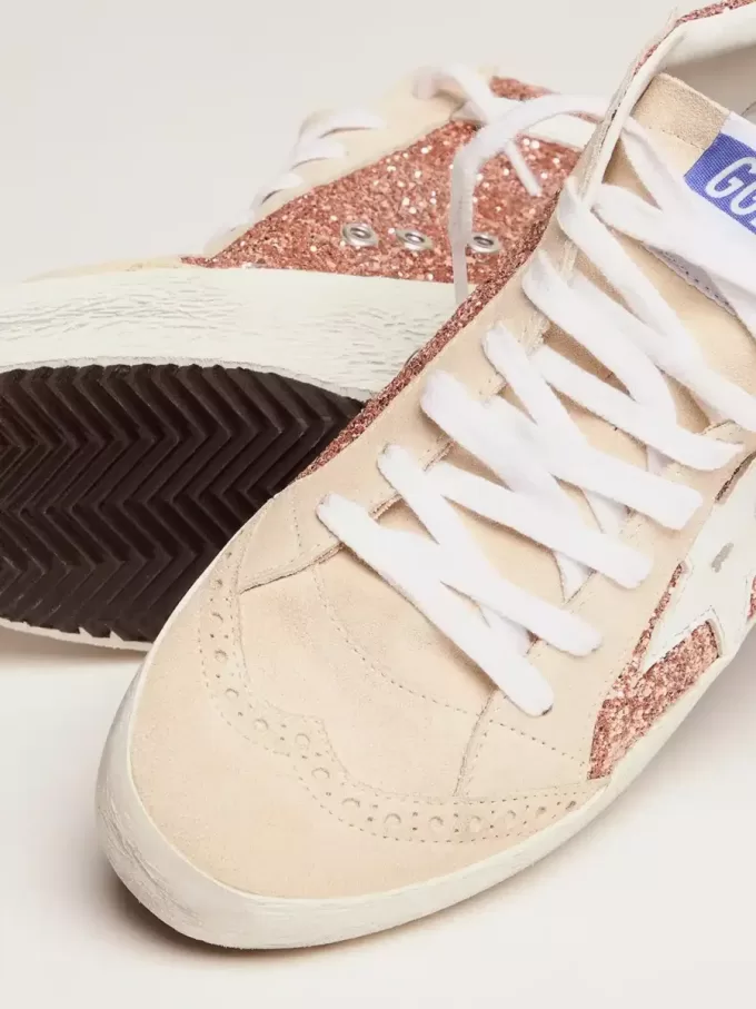 Mid Star für Damen mit rosa Glitzer
