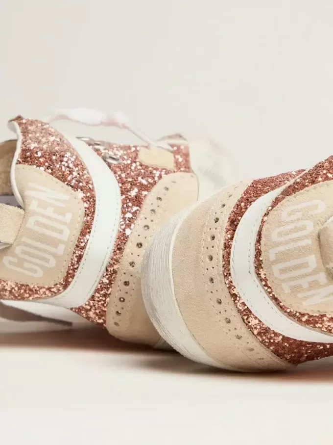 Mid Star für Damen mit rosa Glitzer