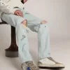 Mid Star für Herren mit blauem Lederstern und taubengrauen Wildledereinsätzen