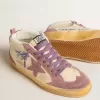 Mid Star LAB für Damen aus Nylon und Nappa mit mauvefarbenem Wildlederstern