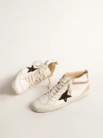 Mid Star LTD aus Nappaleder mit Glitzerstern und nudefarbenem Lederbesatz Mid Star LTD aus Nappaleder mit Glitzerstern und nudefarbenem Lederbesatz