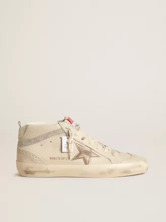 Mid Star LTD für Damen mit bronzefarbenem Lederstern und Swarovski-Kristallblitz Mid Star LTD für Damen mit bronzefarbenem Lederstern und Swarovski-Kristallblitz