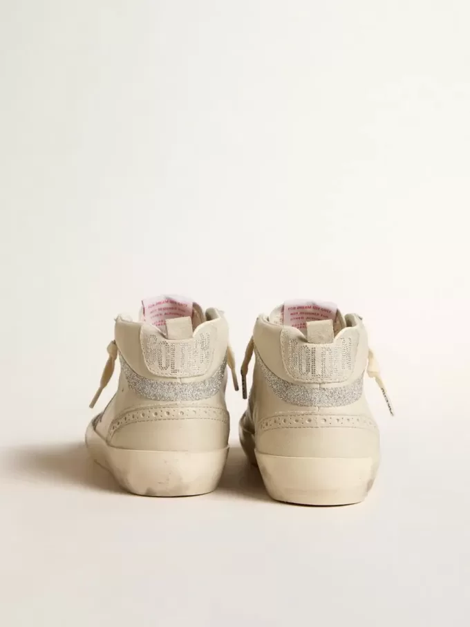 Mid Star LTD für Damen mit bronzefarbenem Lederstern und Swarovski-Kristallblitz Mid Star LTD für Damen mit bronzefarbenem Lederstern und Swarovski-Kristallblitz