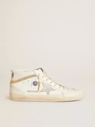 Mid Star LTD mit Stern und Fersenlasche aus Wildleder mit Swarovski-Kristallen