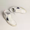 Mid Star mit blauem Glitzerstern und rosa Wildleder-Fersenlasche Mid Star mit blauem Glitzerstern und rosa Wildleder-Fersenlasche