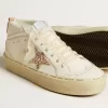 Mid Star mit Glitzerstern und metallisch silbernem Lederstreifen