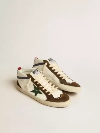 Mid Star mit grünem Lederstern und blauem Lederblitz