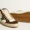Mid Star mit grünem Lederstern und blauem Lederblitz