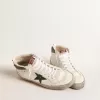 Mid Star mit grünem Metallic-Lederstern und weißem Blitz