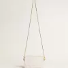 Mini Star Bag aus butterweißem Leder mit Ton-in-Ton-Stern