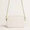 Mini Star Bag aus butterweißem Leder mit Ton-in-Ton-Stern