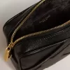Mini Star Bag aus schwarzem Leder mit ton-in-ton Stern