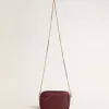 Mini Star Bag aus weinrotem Leder mit farblich abgestimmtem Stern