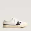 Nachhaltige Sneakers Yatay Model 1B mit weißem Obermaterial auf Bio-Basis und schwarzem Y