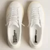 Nachhaltige Sneakers Yatay Model 1B mit weißem Obermaterial auf Bio-Basis und weißem Y