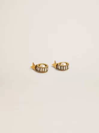 Ohrringe mit goldenem Stern und Perle