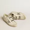 Old School für Damen mit silbernem Glitzerstern und eisgrauer Zunge aus Wildleder Old School für Damen mit silbernem Glitzerstern und eisgrauer Zunge aus Wildleder