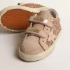 Old School Junior in Pfirsichrosa mit Glitzer und rosa Wildlederstern